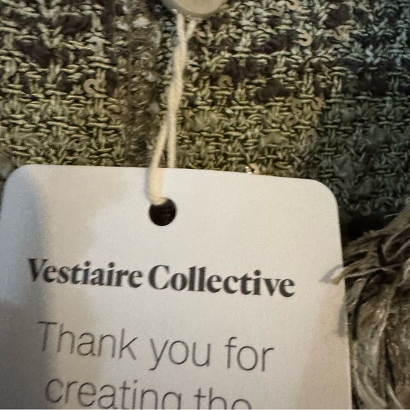 BRUNO MANETTI Green & White Boucle Sequin Jacket - Picture 6 of 6